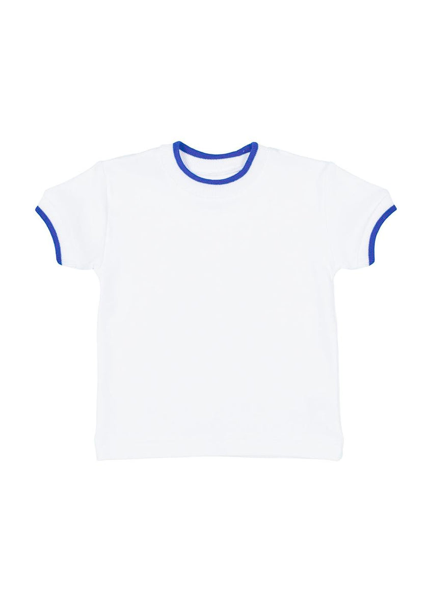 White T-Shirt With Tipping
