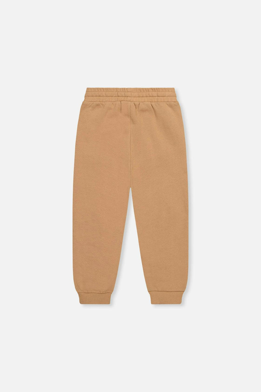 Fleece Sweatpants with Pockets Brown Tannin