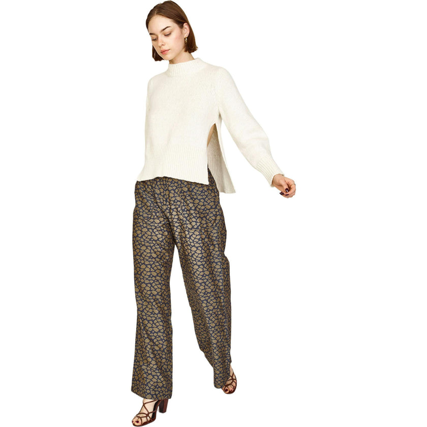 Tivot Pant in Navy Lilypad
