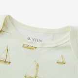 Sailboat Melody Organic Cotton Short Sleeve One Piece