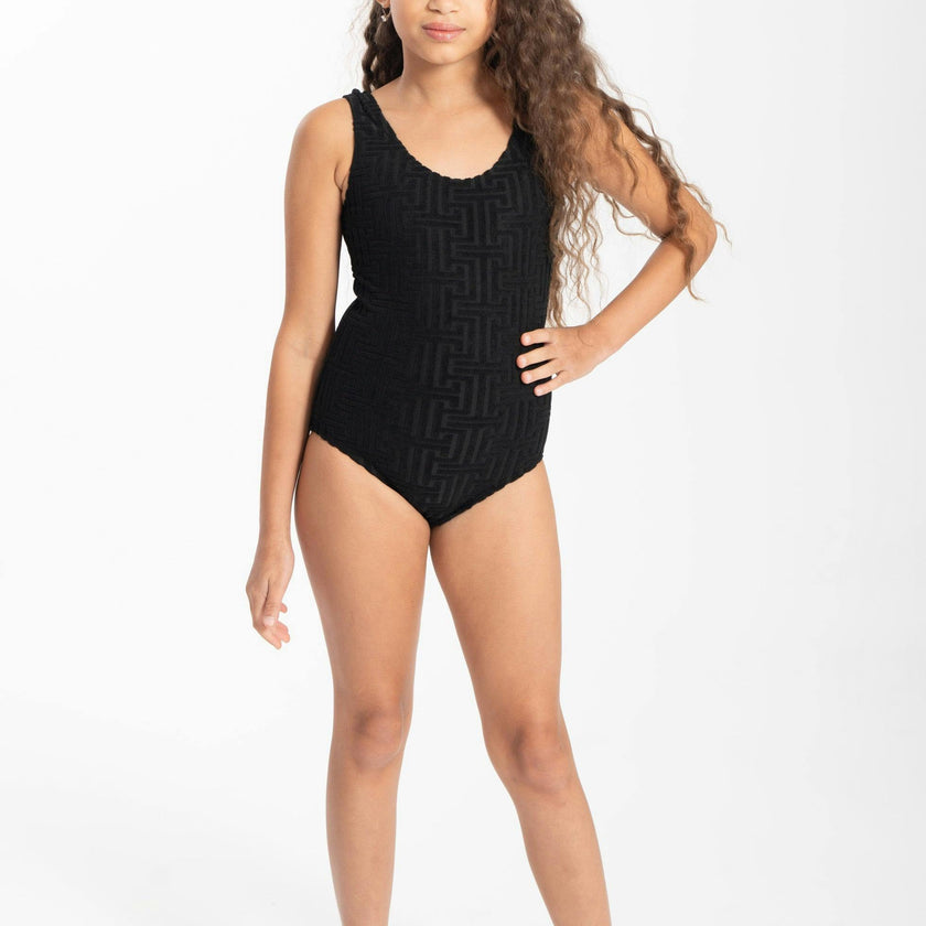 Kids One Piece Patterned Swimsuit Bikini