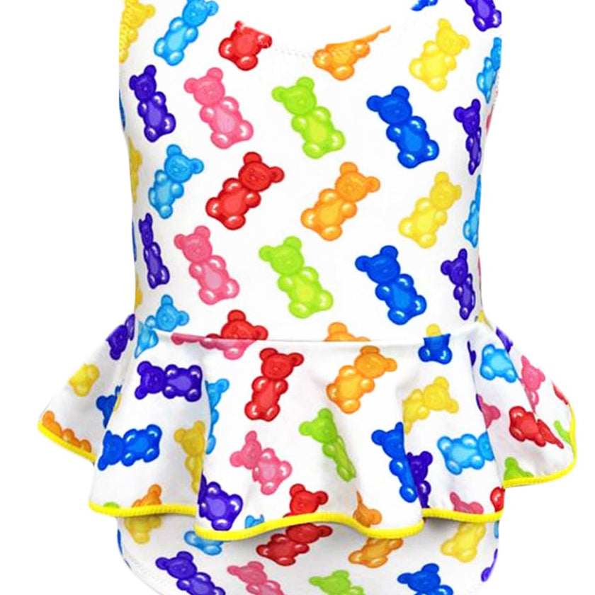 Asami Print Sleeveless Ruffle Waist One-Piece Swimsuit