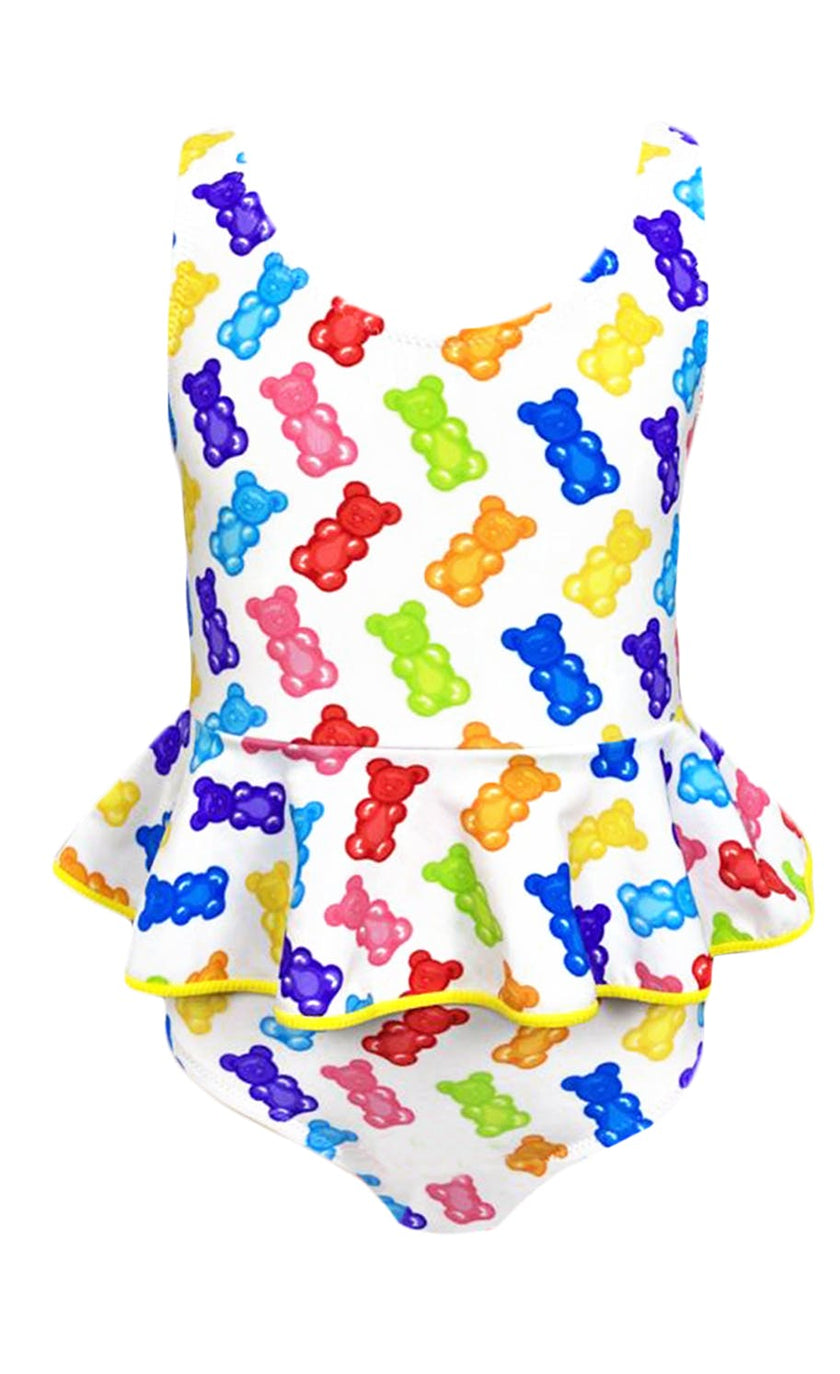 Asami Print Sleeveless Ruffle Waist One-Piece Swimsuit
