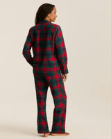 Women's Brushed Twill Pajama Set in St. James Tartan