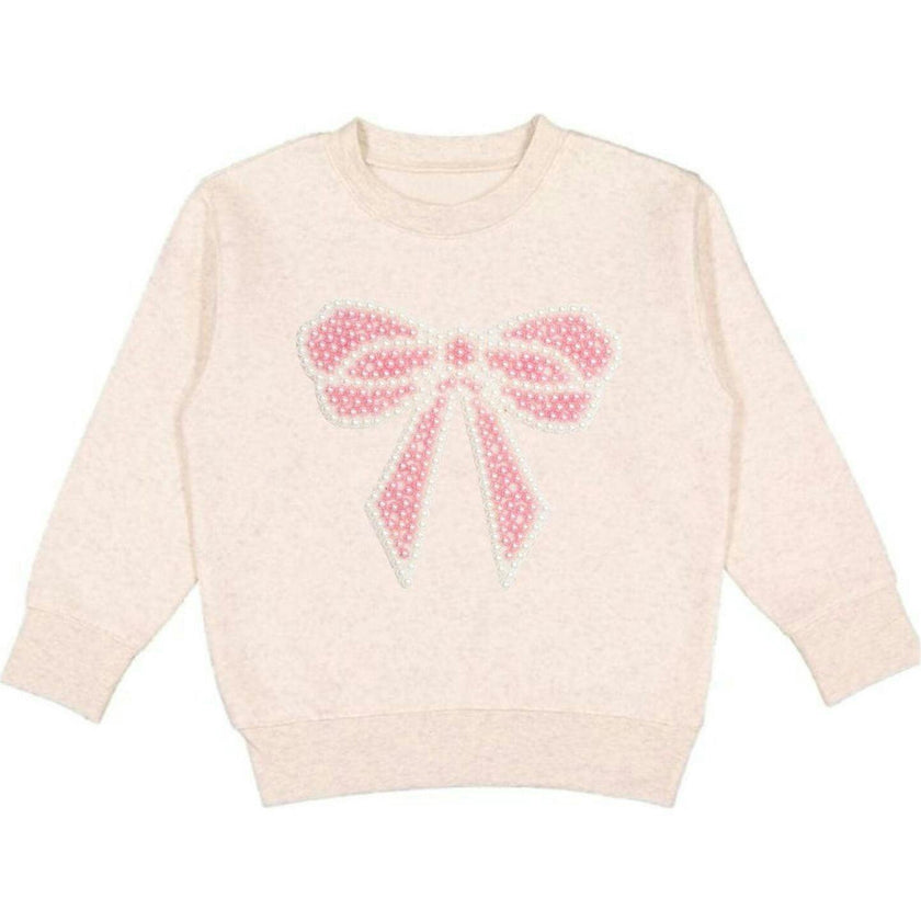 Pearl Bow Patch Sweatshirt