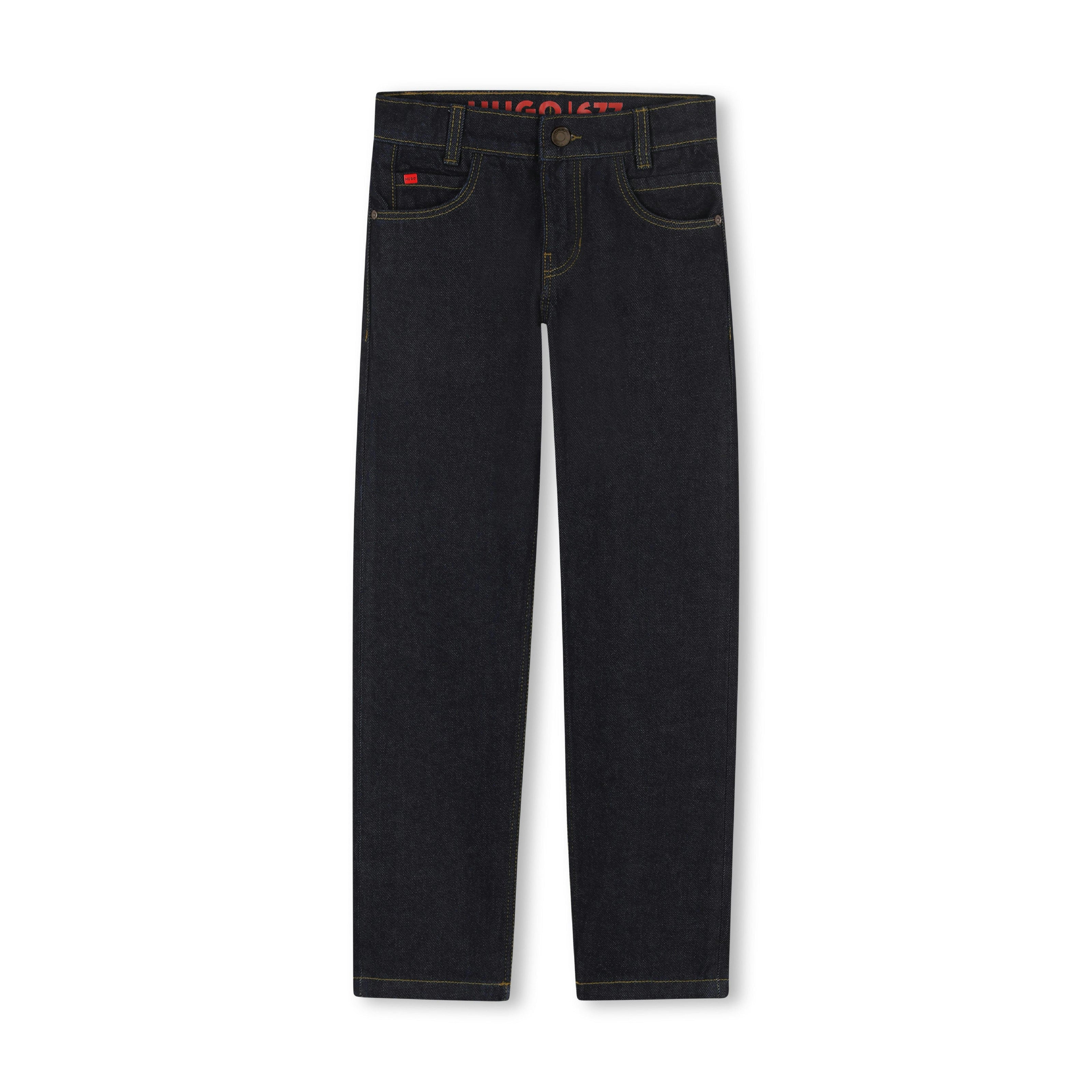 Regular Jeans Rinse Wash-Denim Trousers