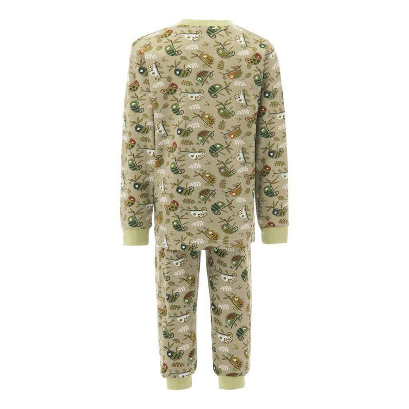 Green Chameleon Print PJ Set