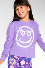 Washed Cotton Long Sleeve Easy Tee