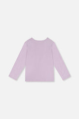 Long Sleeve Organic Cotton T-Shirt Lavender
