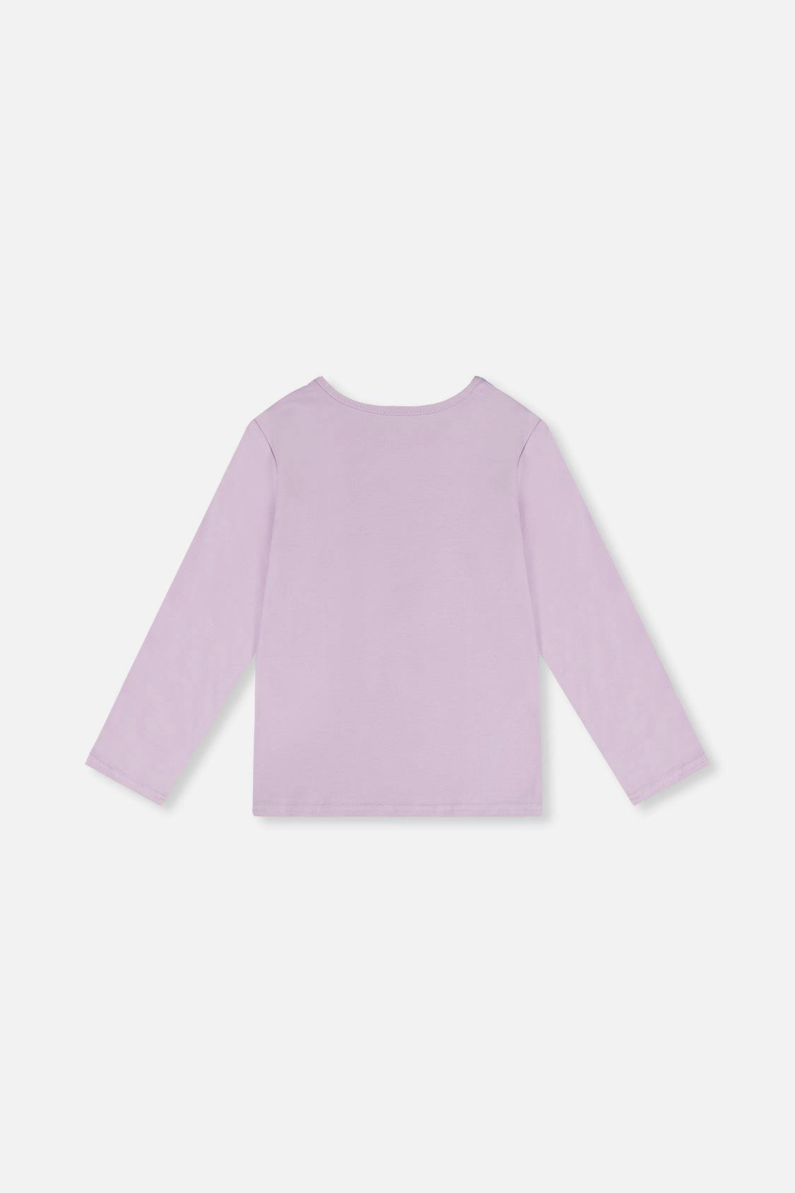 Long Sleeve Organic Cotton T-Shirt Lavender