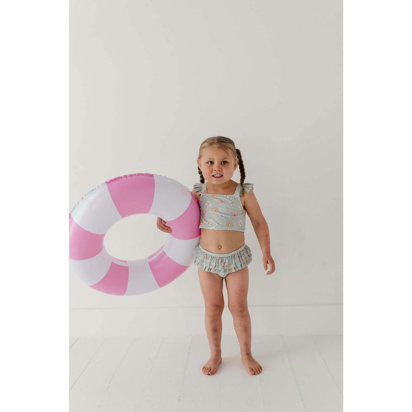 Girl's Two-Piece Ruffle Swimsuit