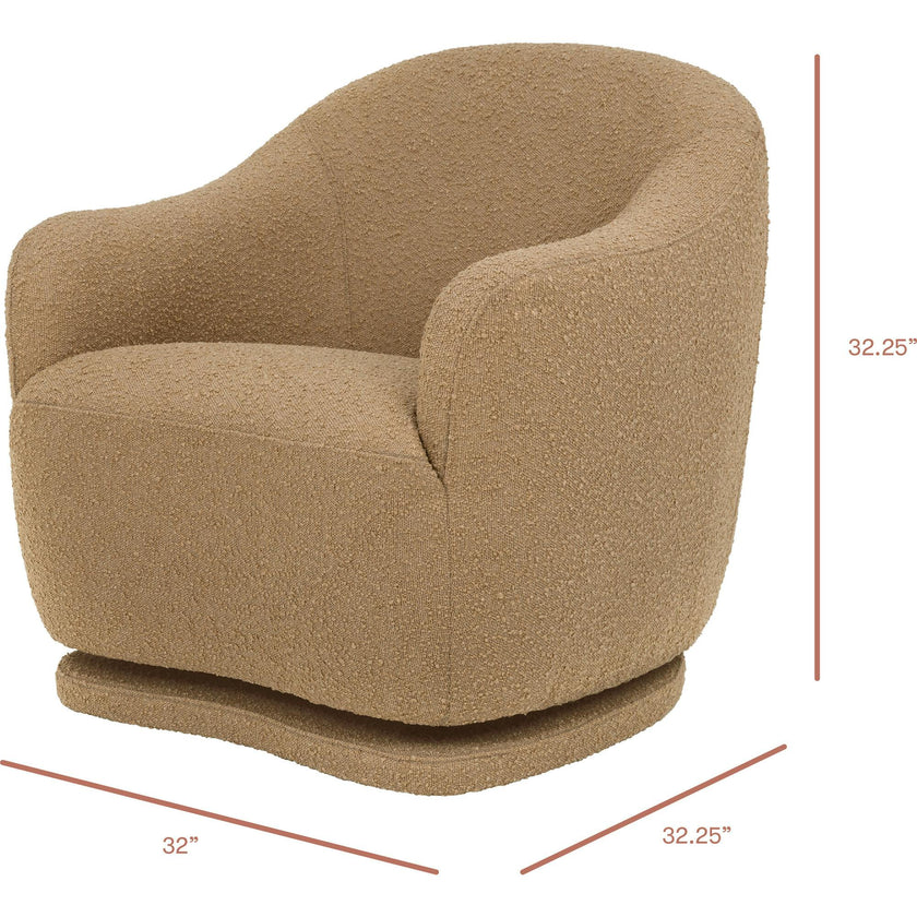 Foy Glider In Boucle In Sand Boucle