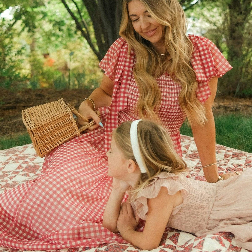 Rayna Dress in Red Gingham