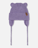Baby Knit Hat Lavender