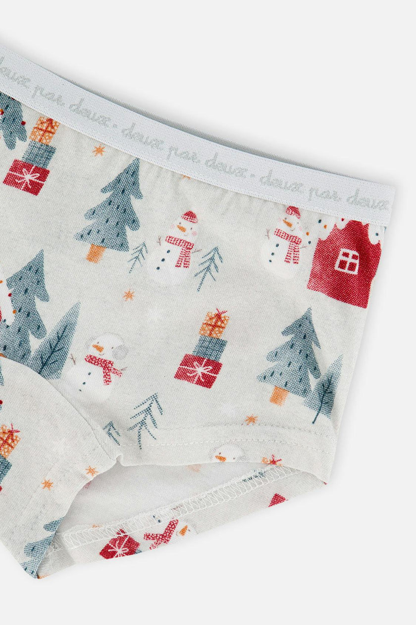 Boyshort Panty Pack Of 3 Holiday Prints