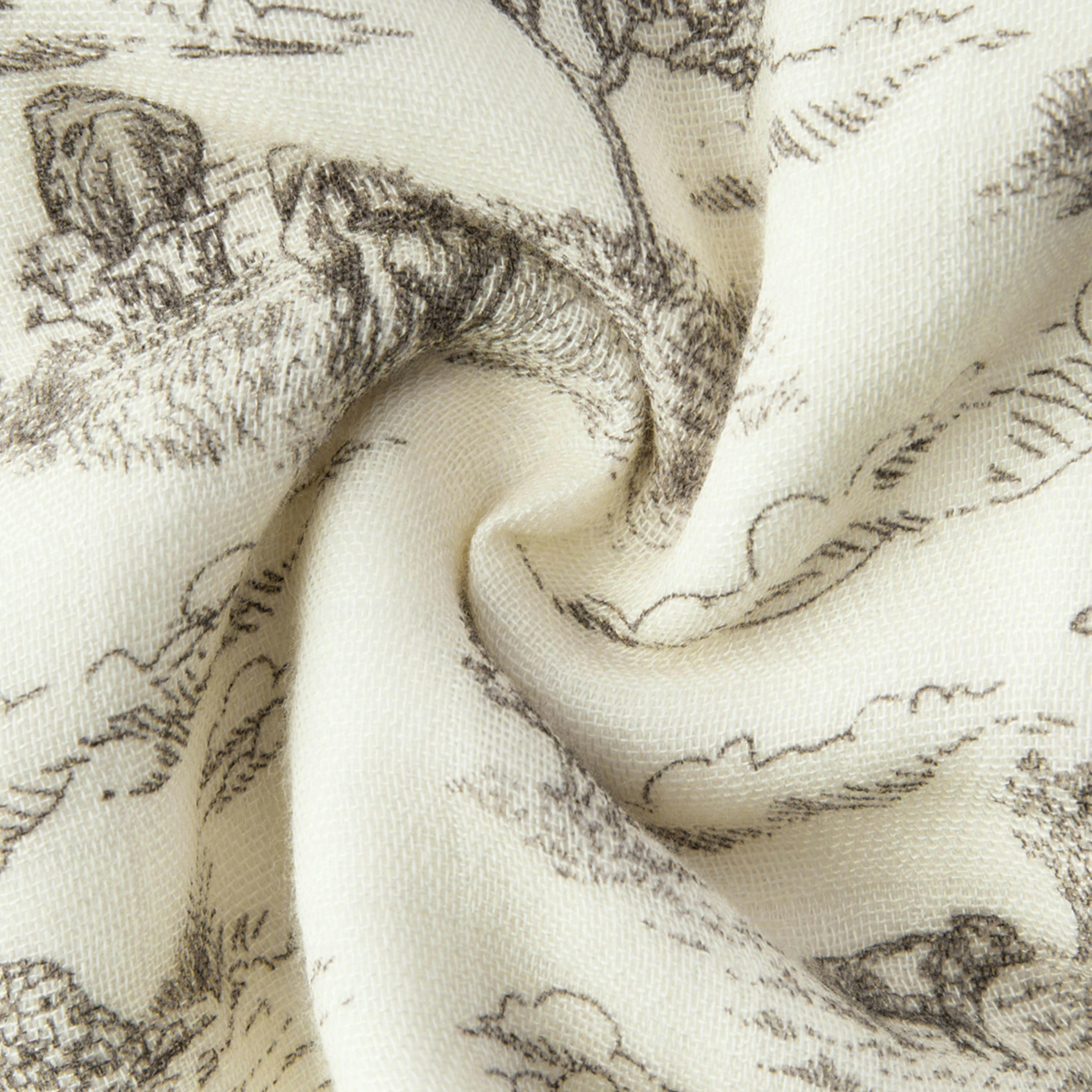 Country Toile Contour Four Layer Burp Cloth