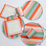 Vibrant Striped Party Pack – Paper Plates