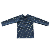 Kids Navy Daisy Rash Guard