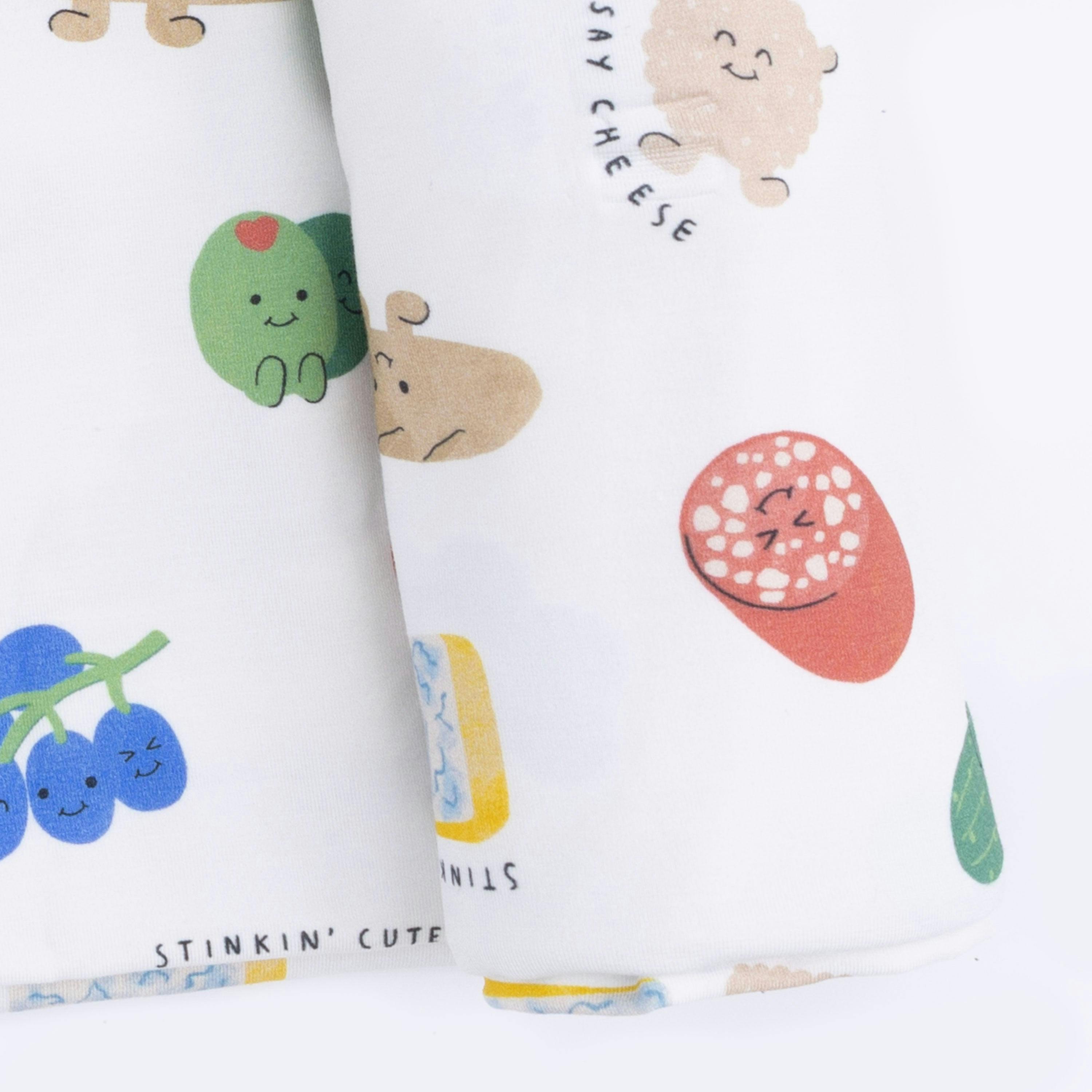 Charcuterie Cuties - Swaddle Blanket