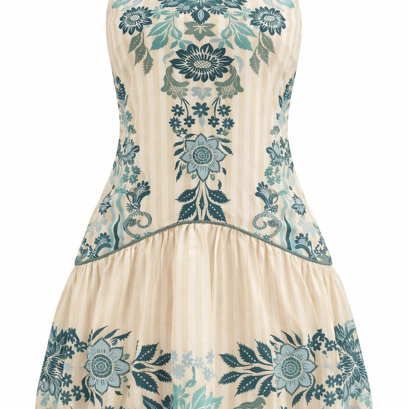 Landry Paisley Stripe Mini Dress
