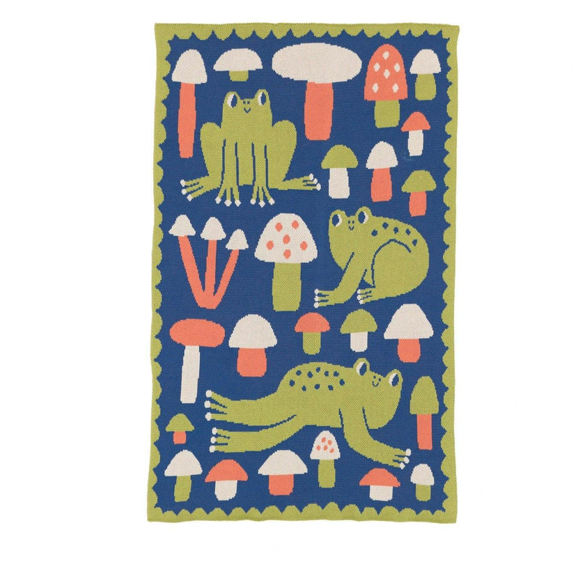 Hoppy Place Knit Mini Blanket