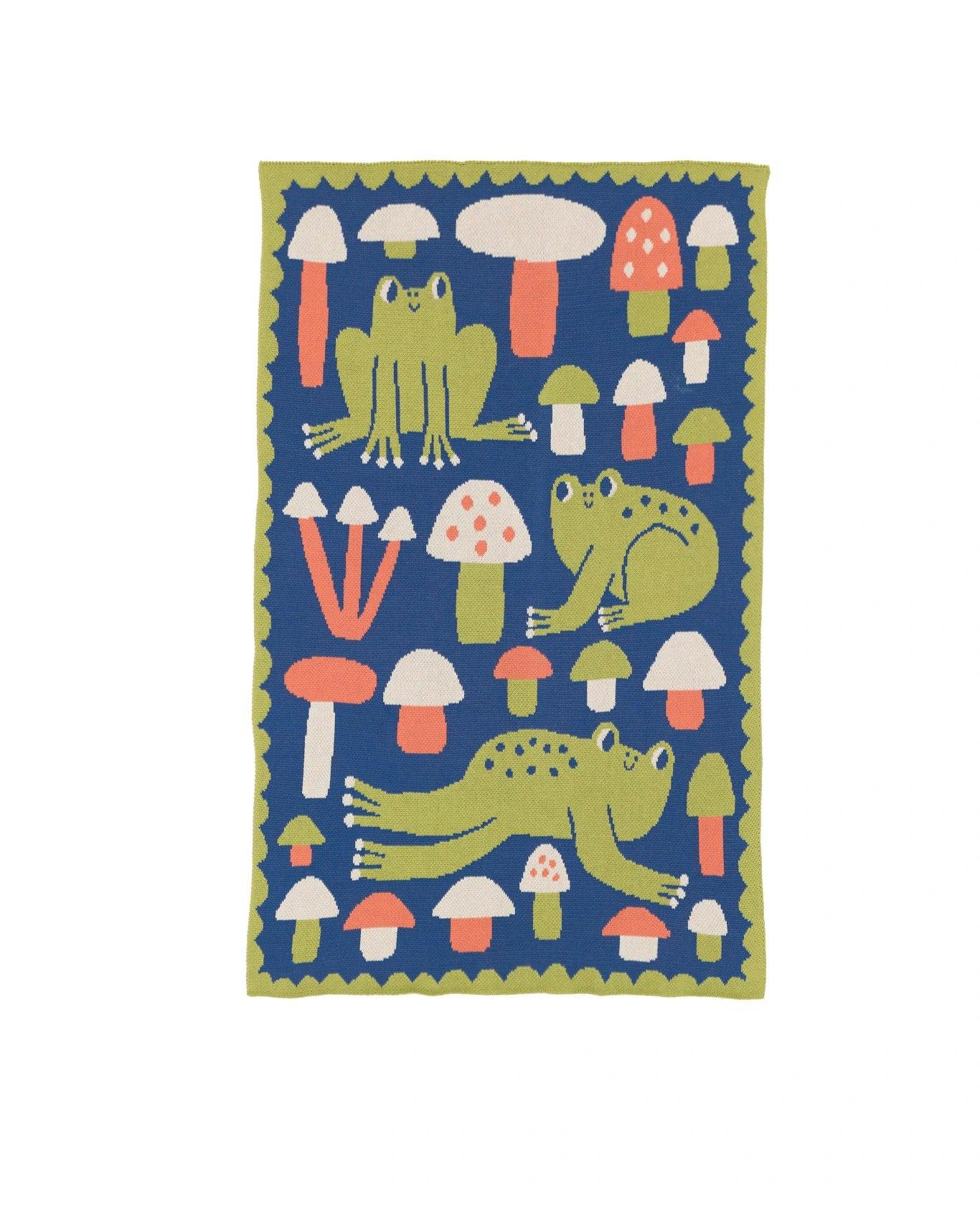Hoppy Place Knit Mini Blanket