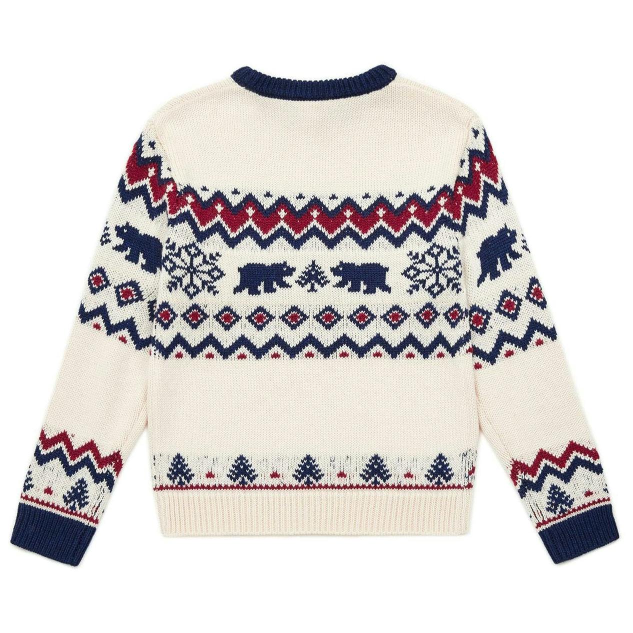BONTON Winter Bear Jacquard Sweater