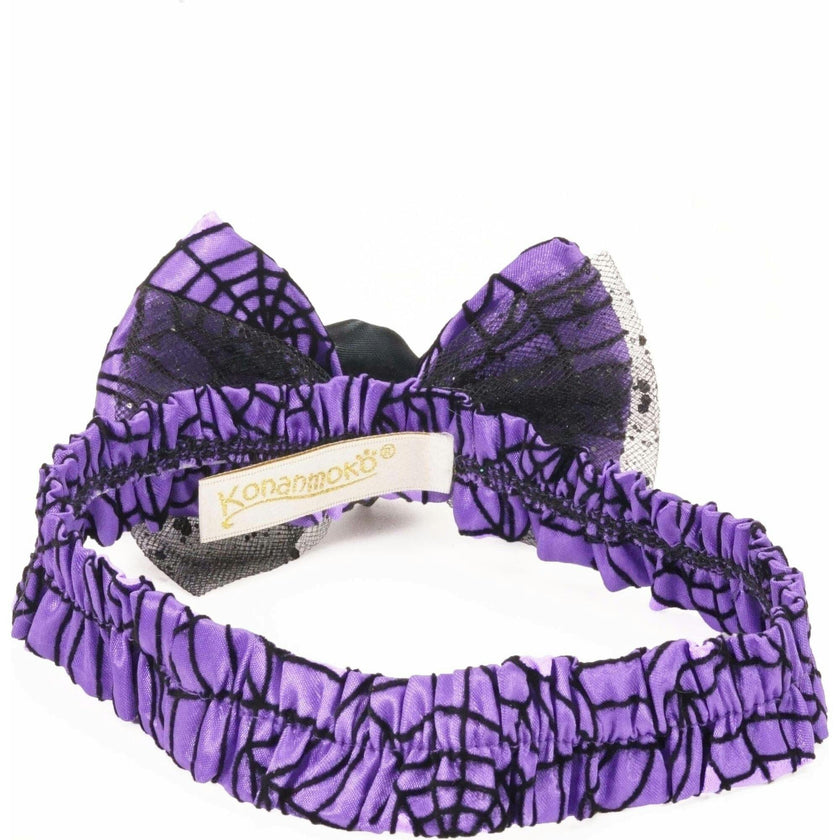 SPIDER WEB ROSY HEADBAND, Purple