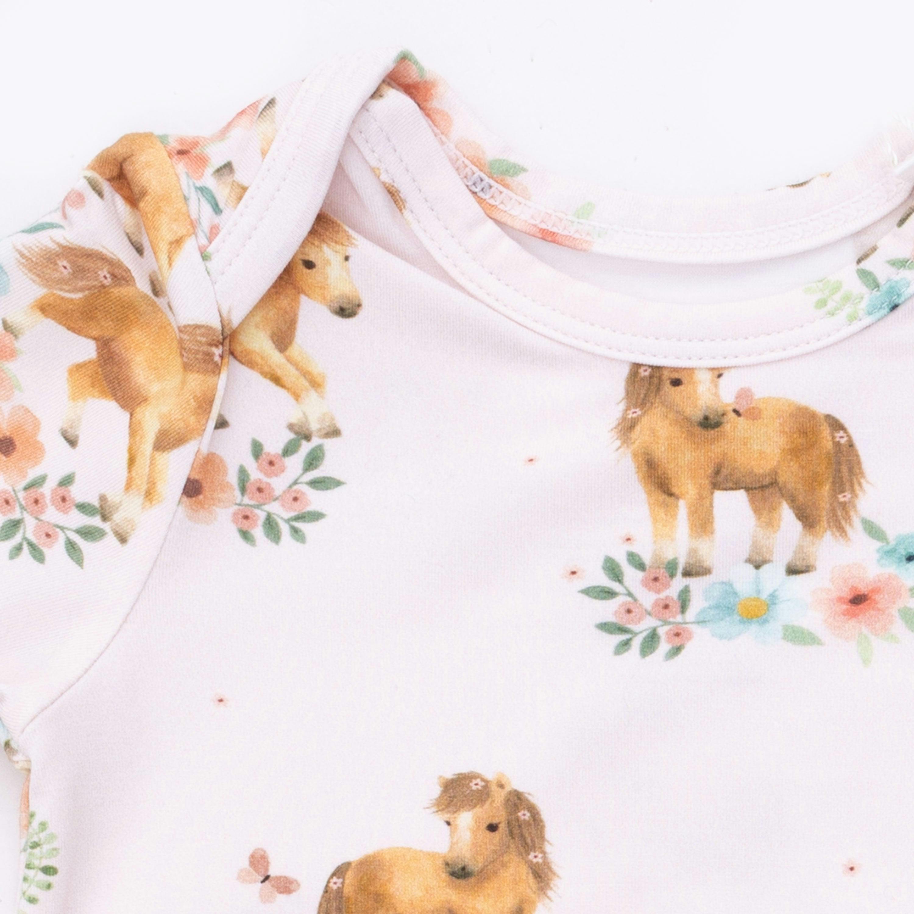 Pink Ponies - Knotted Gown and Headband