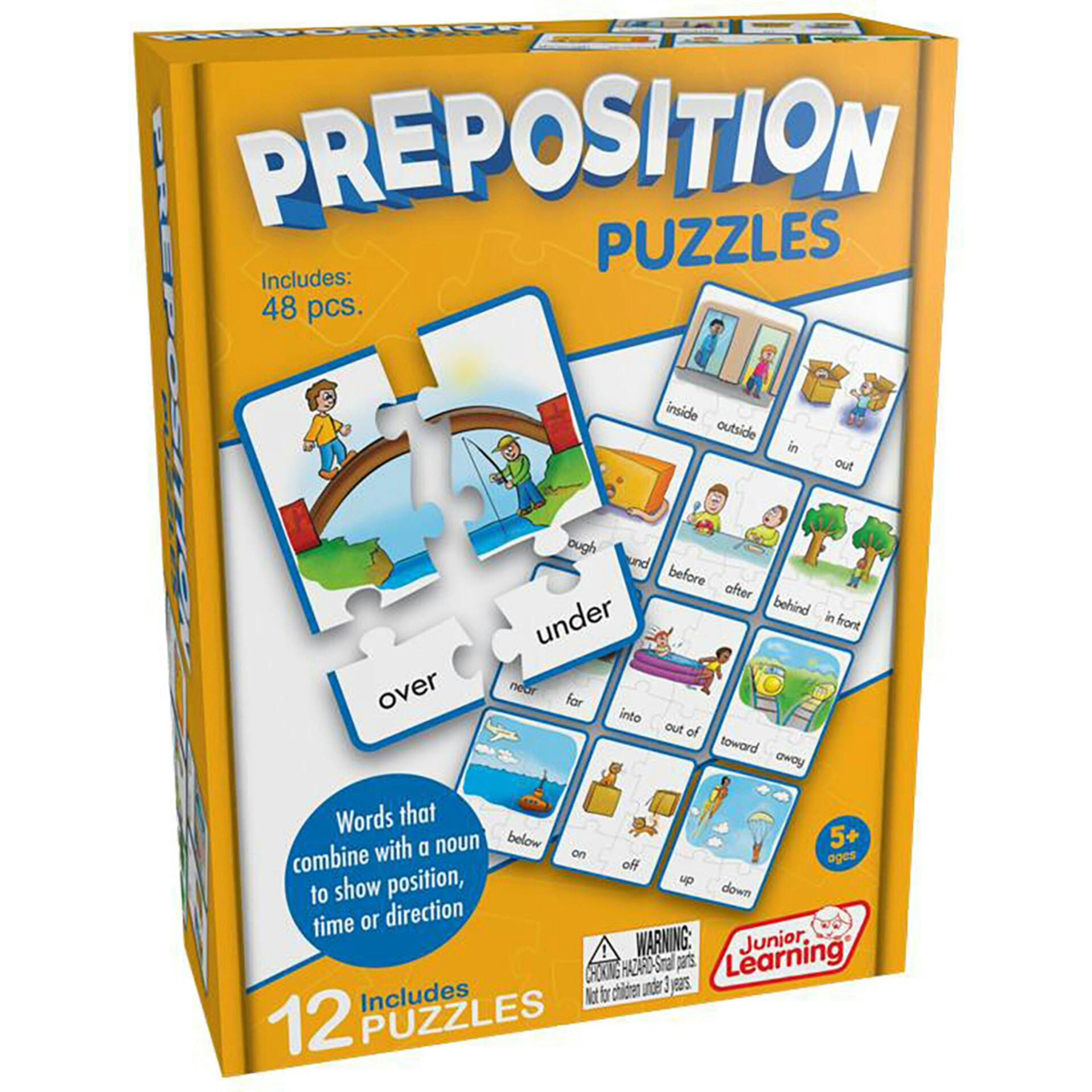 Preposition Puzzles for Ages 5-8