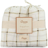 Organic Cotton Check Change Pad Cover