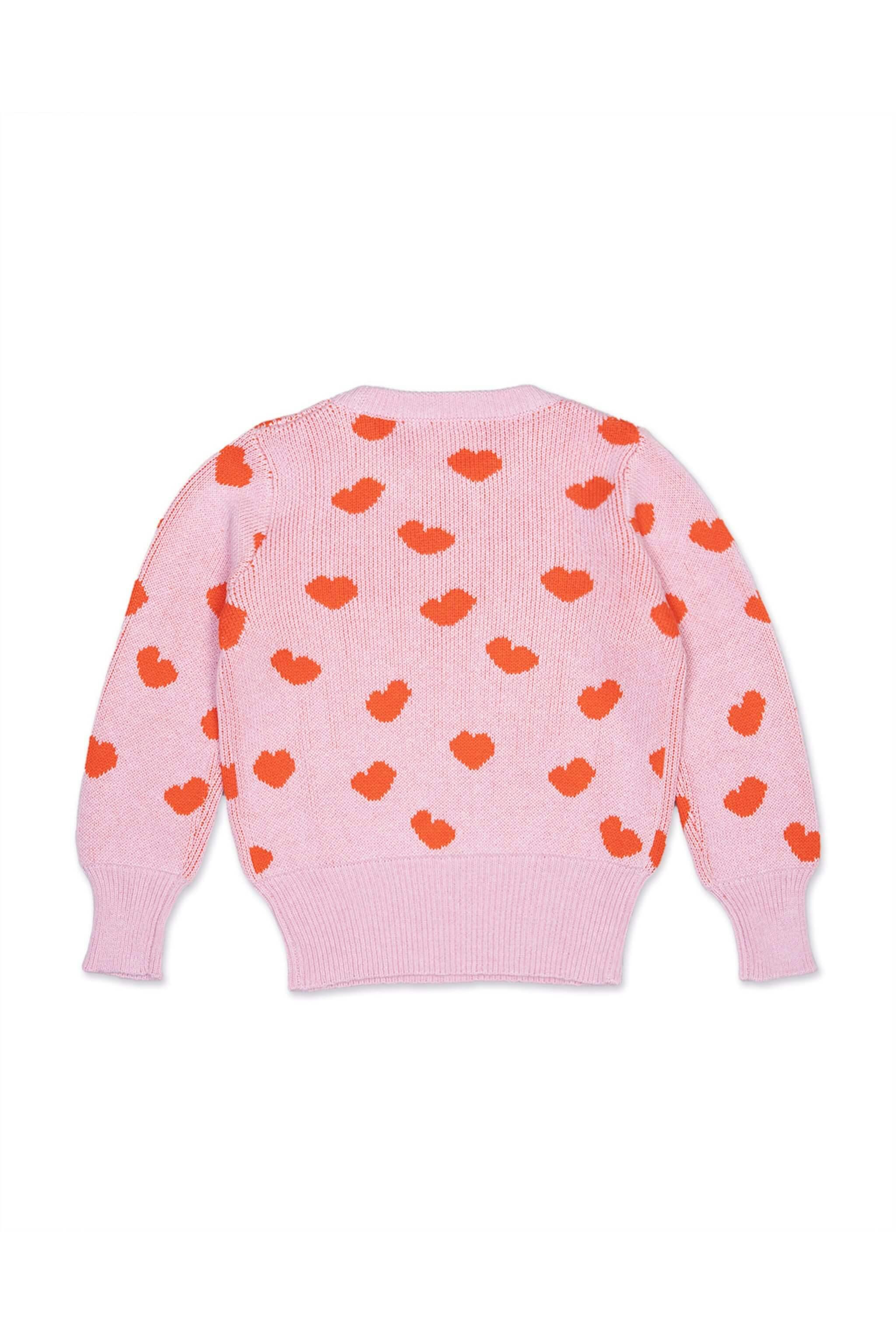 Love Hearts Jumper | Bubble Gum
