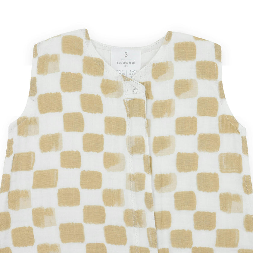 Cotton Muslin Sleep Bag - Adobe Checker