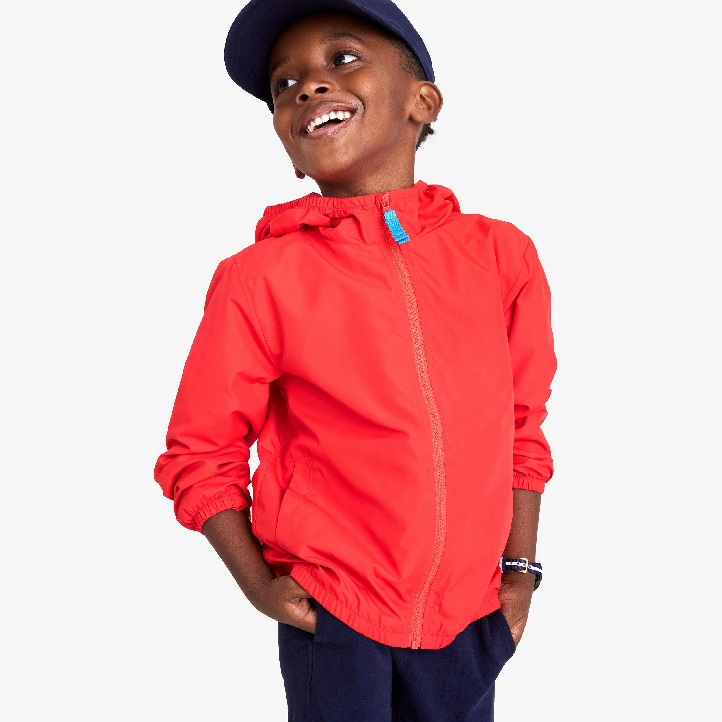 Kids packable windbreaker