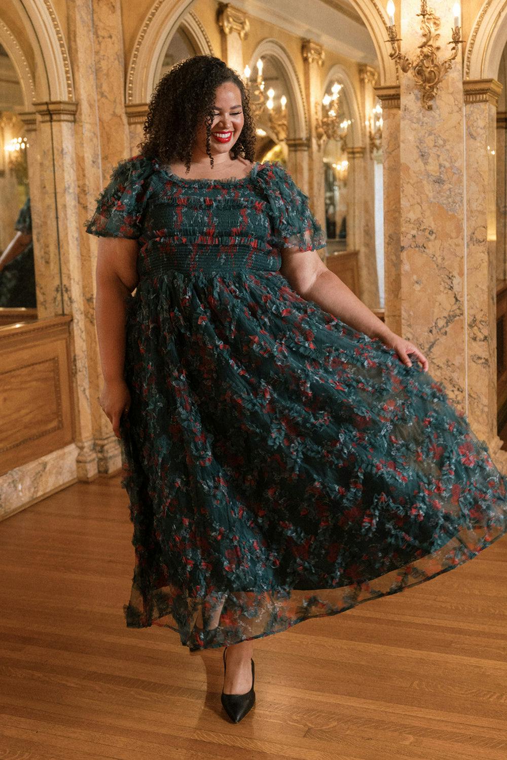 Florentina Dress in Emerald Truly Madly Deeply