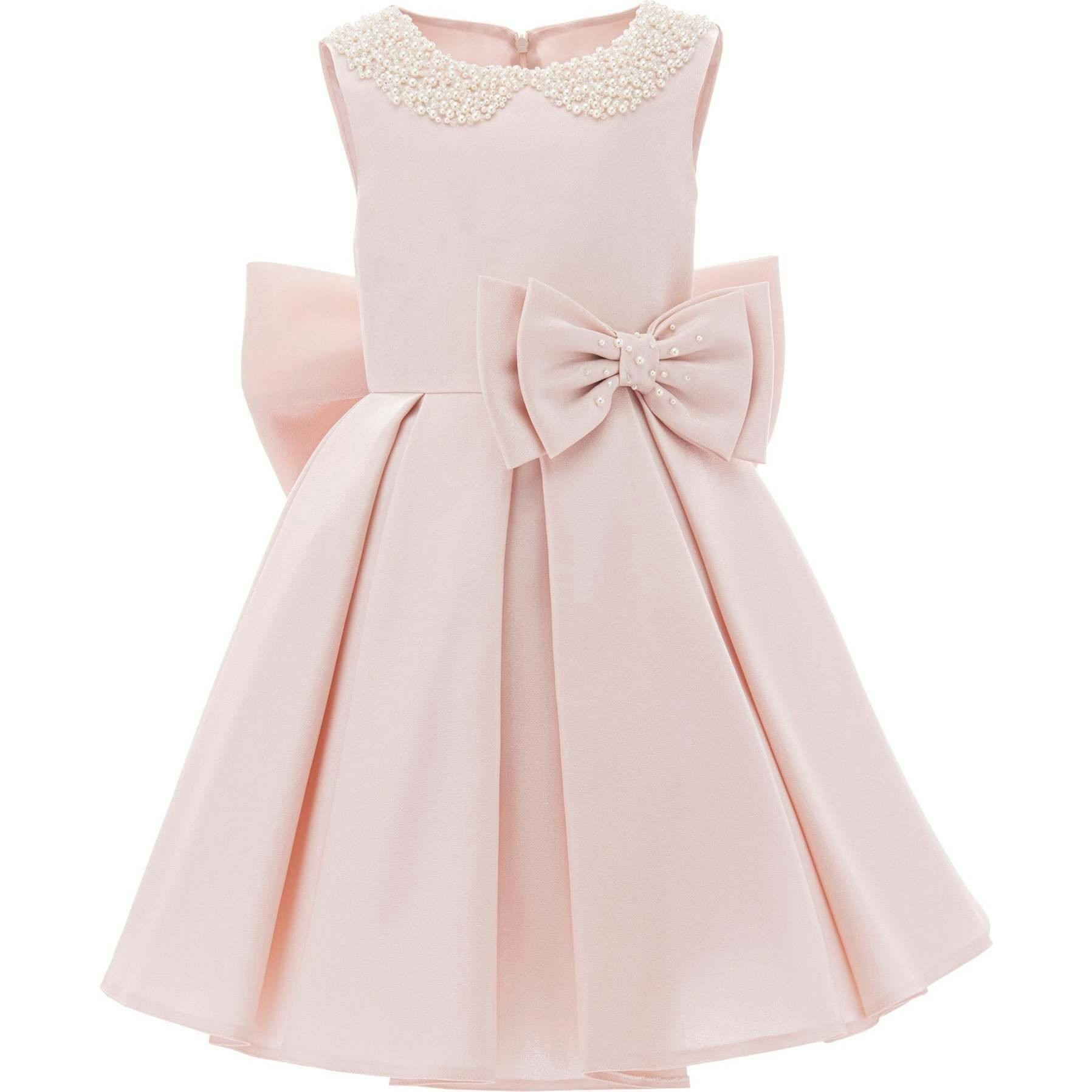 Melinda Pearl Double Bow Dress