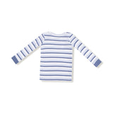 Vintage Stripe - Blue - Long Sleeve Loungewear Set