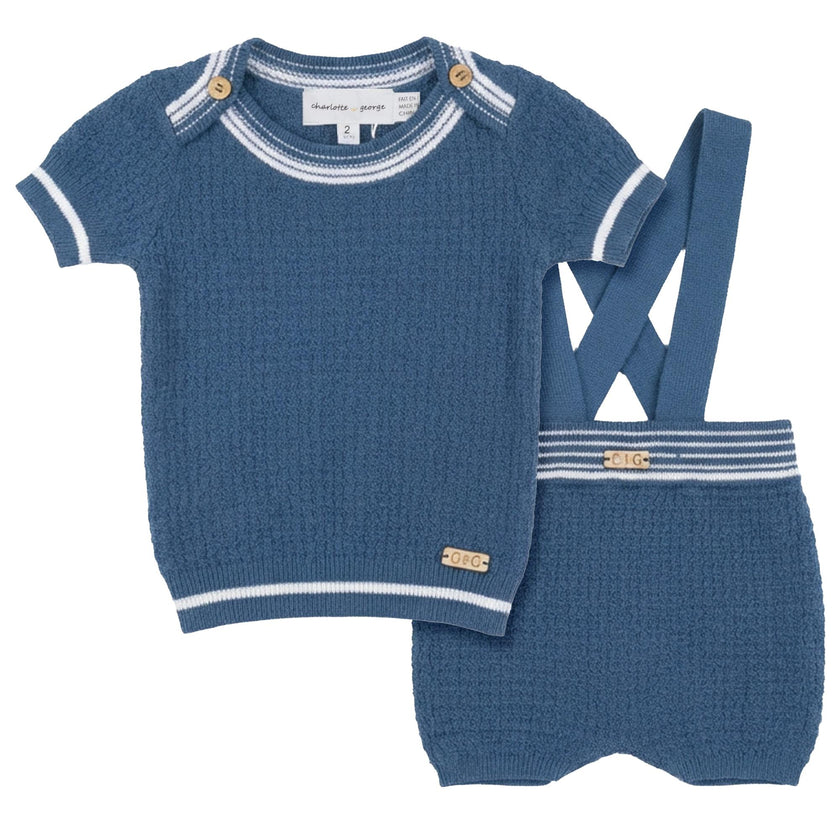 Structure Knit Overall Set