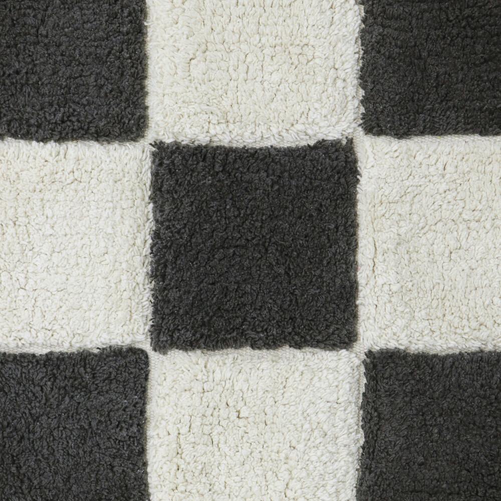 Kitchen Tiles Checkerboard Pattern Washable Rug
