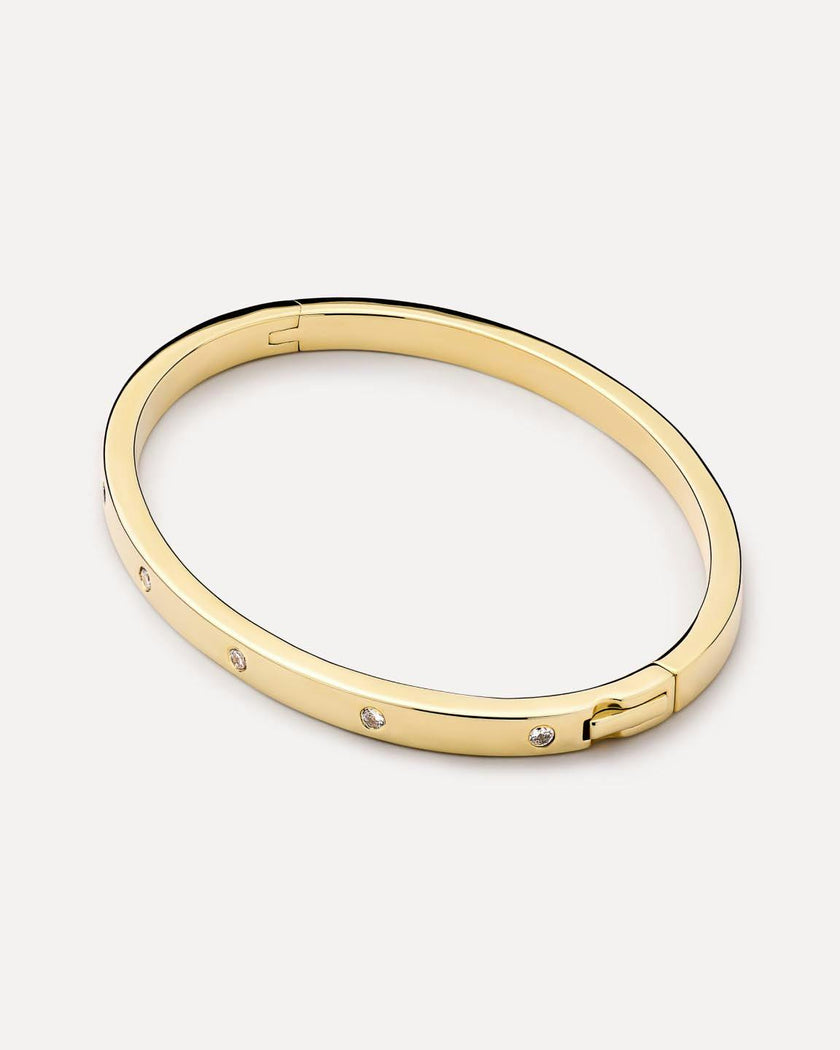 Gold Bangle Bracelet - Selena