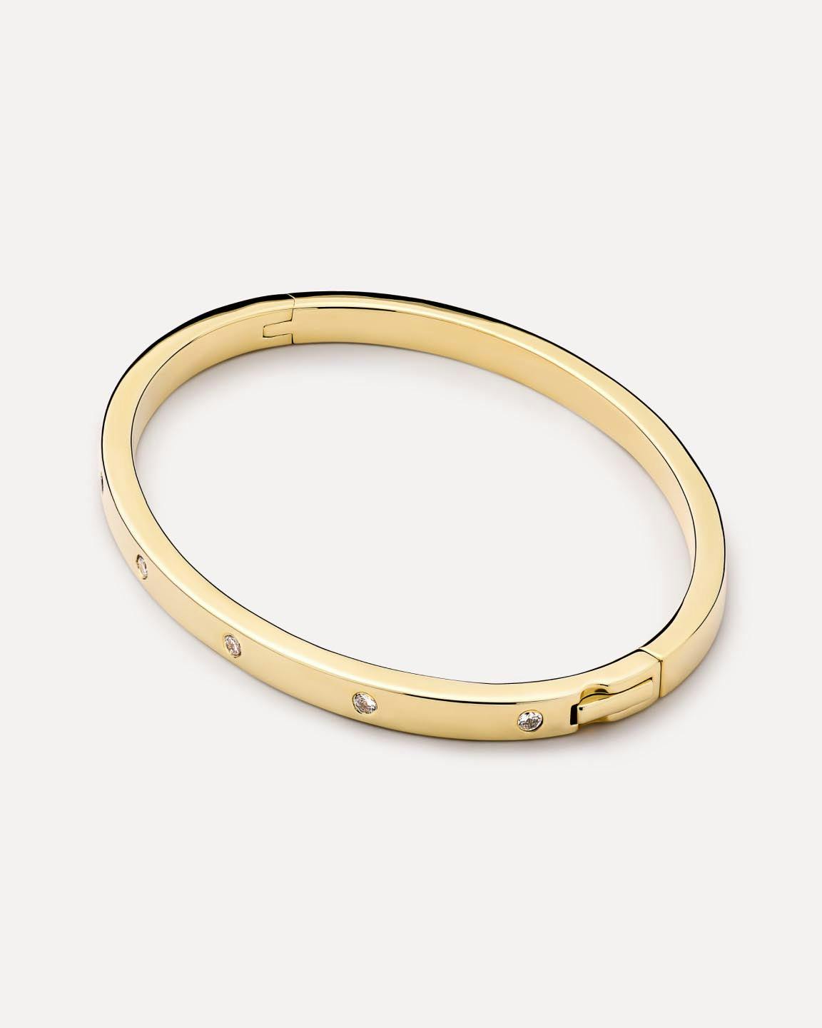 Gold Bangle Bracelet - Selena