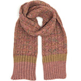Kids Braided Rib Trim Scarf