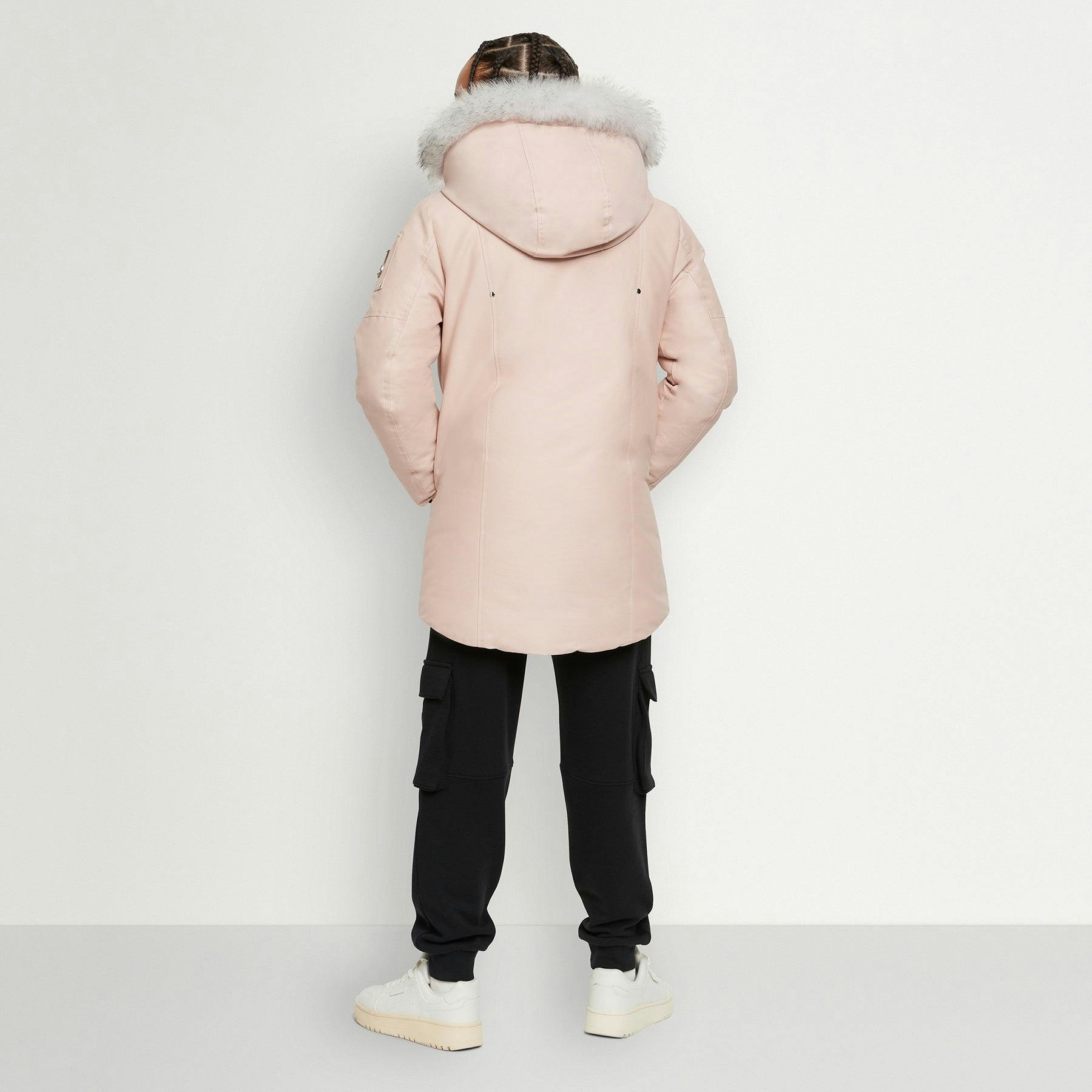 MOOSE KNUCKLES Unisex Parka with Shearling Hood - Dusty Rose