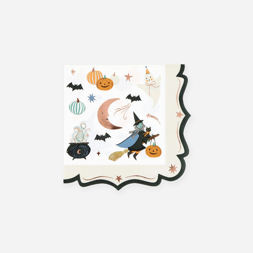 Ornate Edge Halloween Small Napkins
