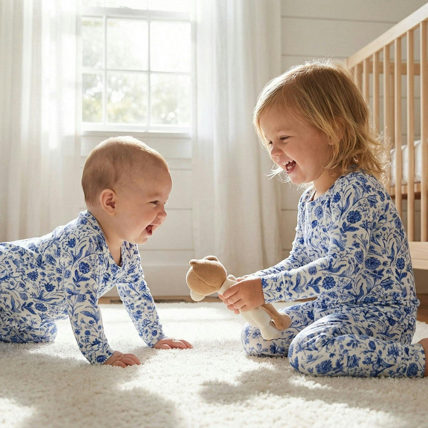 Porcelain Vine Bamboo Toddler Pajama Set