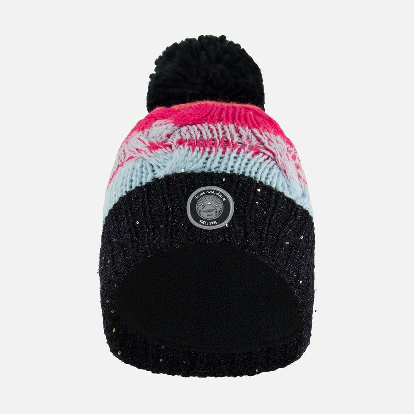 Knit Hat Gradient Blue, Coral And Fuschia