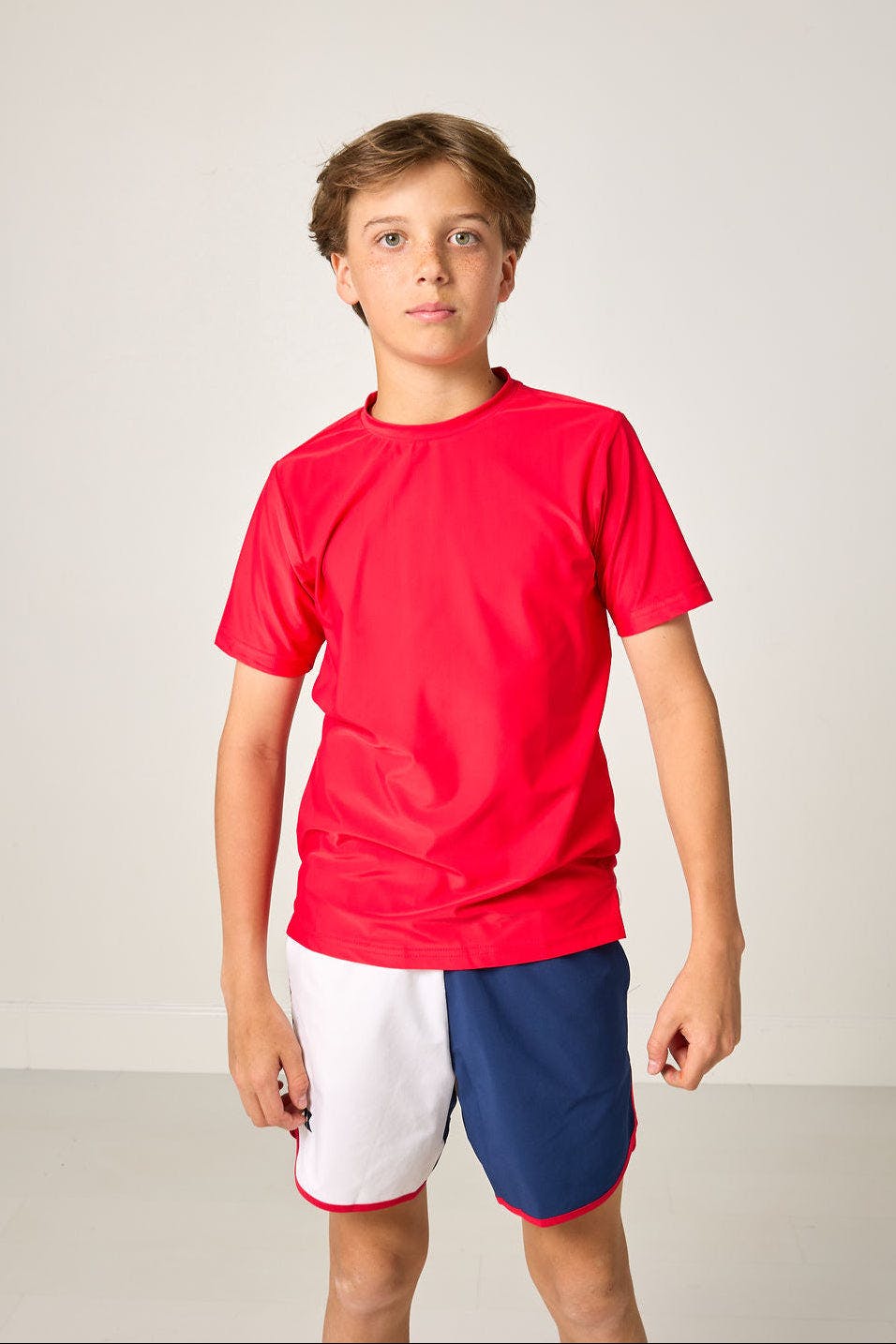 red practice shirt