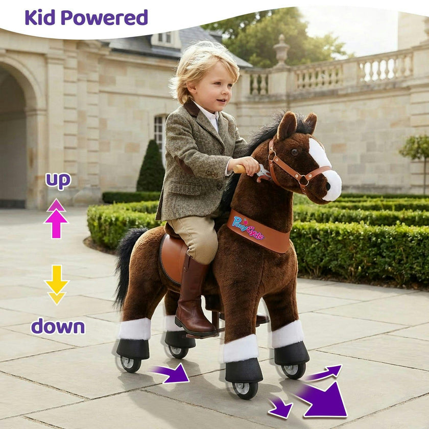 Model U® Horse Ride-On Toy Age 4–7 – Chocolate