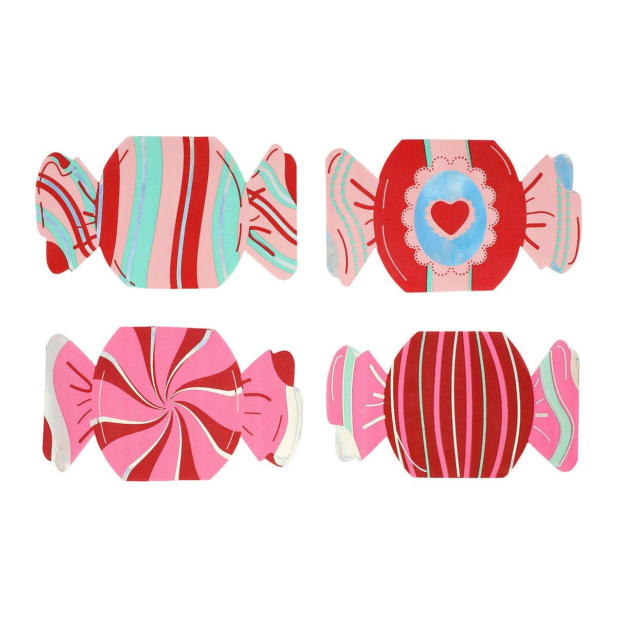 Packed Party Valentine Candy Shaped Napkins (20 count)