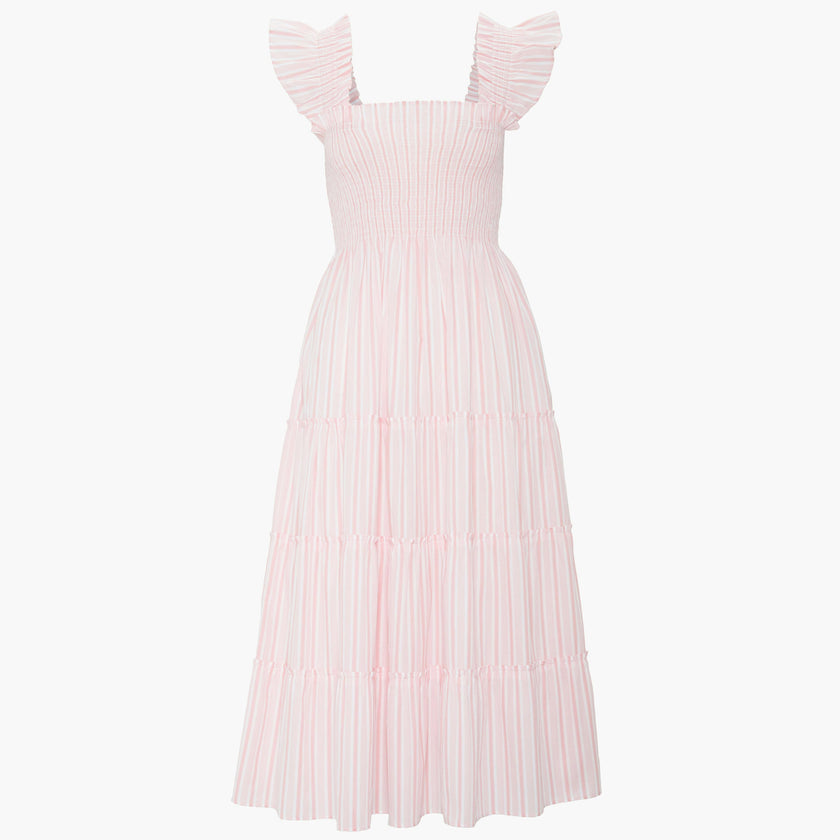 The Ellie Nap Dress - Pink Variegated Stripe
